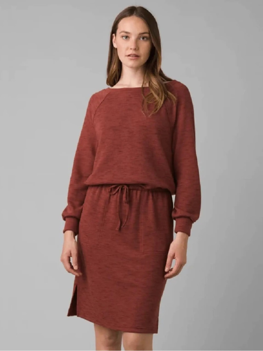 PrAna Tie Waist Dusty Rose Sunrise Dress Sz Lg